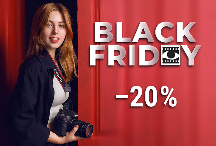 Чорна П’ятниця! Знижки –20% на фотокурси