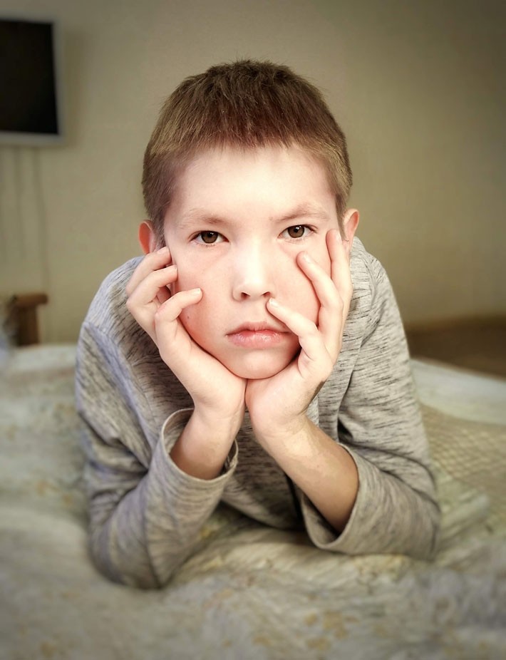 Портрет дитини ПІСЛЯ обробки у програмі SnapSeed