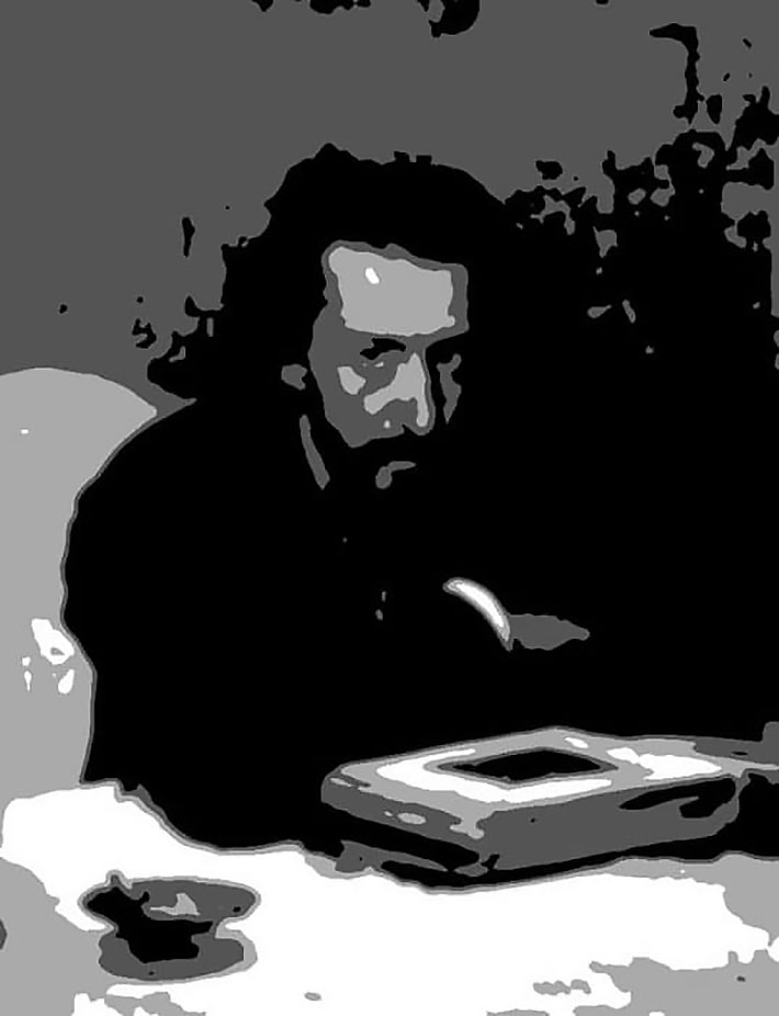 Илья Репин, Портрет композитора и журналиста Павла Ивановича Бларамберга, 1884 – 4 Notan