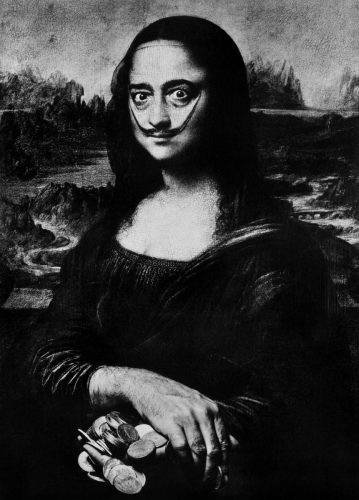 Spanish Surrealist Painter Salvador DALI. 1954.