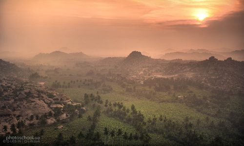 Sunrise in Hampi