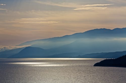 Autumn morning at the Black Sea